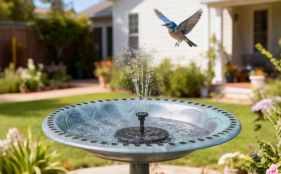 Avinory Solar-Powered Water Fountain