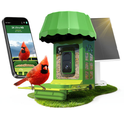 Avinory Metal Smart Bird Feeder With 2.5K HD Camera